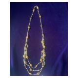 Multi-Strand Beaded Necklace with what appears to be Tiger