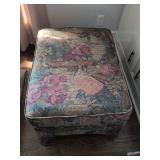 30.5” x 24" Upholstered Stool on Wheels