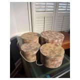 Set of 4 Hat Boxes