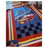 Twin Size Racing Quilt with Sham