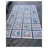 97.5 x 60" Wool Reversible Rug - small damage