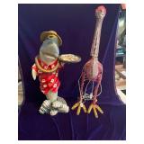 30” Shark Decor and 35.5” Lighted Flamingo