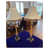 Pair of Table Lamps 28” Tall