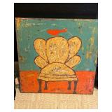 24” Square Painted Canvas