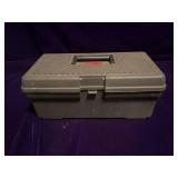 12.5” Rubbermaid Toolbox with Contents (broken latch)