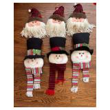 Plush Hanging Christmas Decor - 6 Pieces
