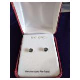 10KT Mystic Fire Topaz Earrings