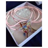 Glass Starfish Necklace