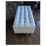 44 x 20 Leather Stool with Storage