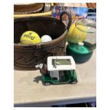 Miscellaneous Golf items and Basket