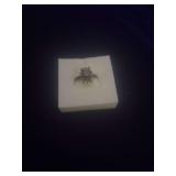 Silver Ring with a Smoky Stone