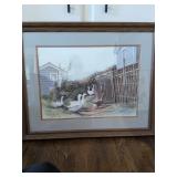 Burton Dye Signed and Numbered Geese Print 31.5 x 25