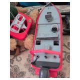 Remote Control Tracker Boat and Russ Golfing Bear