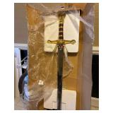 New in Box-44” Medieval Style Sword with Wall Mount
