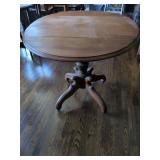 33" Round Drop Leaf Table with Rollers