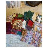 2 Easter Tablecloths with Napkins, Christmas Dish Towels and Cloth Napkins