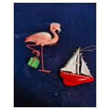 2 Christmas Ornaments