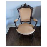 Victorian Carved Walnut Armchair