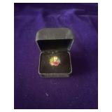 Cluster Ring with Multicolored Stones.
