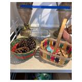 3 Baskets and Pinecones