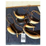 Collection of Gun Powder Horns