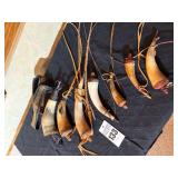 Collection of Gun Powder Horns