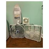 Fans, ironing board