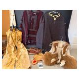 Leather Pants, Moccasins, Vest, Baja Jacket, Leather, Pouch