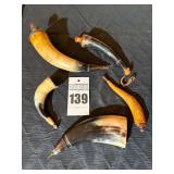 Collection of Gun Powder Horns