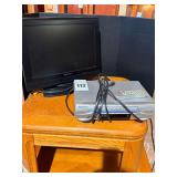 TV/DVD player and VHS player