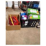 Heavy Duty Extension Cords & Assortment of Light Bulbs