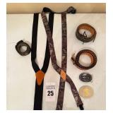 Belts, suspenders, and Buckles