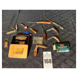 Assortment of Knives/ 2 Case