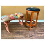 Bar Stool & Small Bench