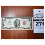 1953 Red Certificate $2 Bill