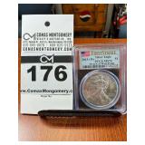 2013 - (W) Silver Eagle 1oz Fine Silver One Dollar Coin - Struck at West Point - PCGS MS70