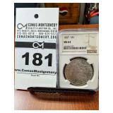 1887 - (S) Mogan Silver Dollar Coin NGC MS63