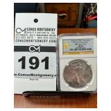 2015 - (W) Silver Eagle One Dollar Coin - NGC MS69 - First Releases