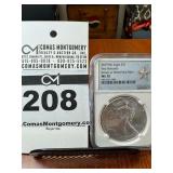 2019 - (W) Silver Eagle One Dollar Coin - NGC MS70 - First Releases - Struck at West Point Mint