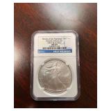 2012 (S) Silver Eagle One Dollar Coin - NGC MS69 - First Releases