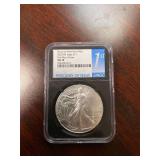 2022 (W) Silver Eagle One Dollar Coin - NGC MS70 - First Day of Issue