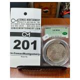 1885 - (O) Morgan Silver Dollar - CAC MS64