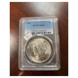 1922 Silver Eagle One Dollar Coin - PCGS MS63