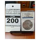 2011 Silver Eagle One Dollar Coin - GSA MS70 - 25th Anniversary Set Early Releases