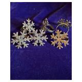 6 Silver Napkin Rings
