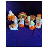 Halloween Ghosts and Pumpkins