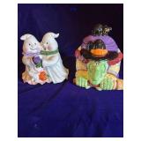 Ghosts and Witch Lidded Jars