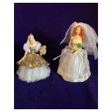 2 Miniatures-2000 Hallmark Keepsake Barbie and 2002 Hallmark Bride Barbie