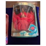1993 Mattel Happy Holidays Special Edition Barbie Doll, and a Vintage 1987 Pink Jubilee Barbie