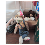 Box of Large Stuffed Animals
